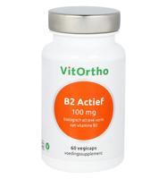Vitortho Vitamine B2 Actief 100mg Vegicaps - thumbnail