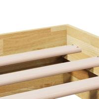 Bedframe zonder matras 140x190 cm massief hout eiken - thumbnail