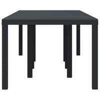 Tuin tafel Anthraciet 250 x 100 x 73 cm van poly rattan - thumbnail