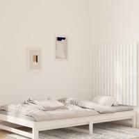 Wandhoofdbord 95,5x3x90 cm massief grenenhout wit - thumbnail