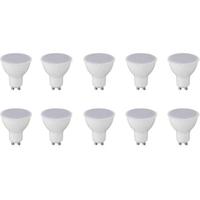 LED Spot Set van 10 - GU10 Fitting - 6W - Helder/Koud Wit 6400K - thumbnail