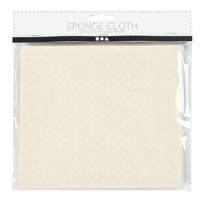 Creativ Company Sponsdoek, afm 17x19,5 cm, off-white, 3 stuk/ 1 doos