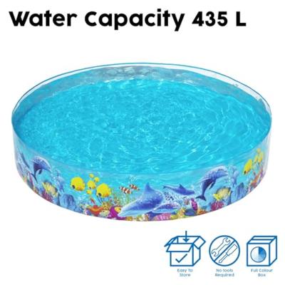 Bestway Stijve Kinderzwembad PVC Marina 244x46 cm +3 Jaar Tuin 55031