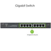 Zyxel GS1900-8 Managed L2 Gigabit Ethernet (10/100/1000) Zwart - thumbnail