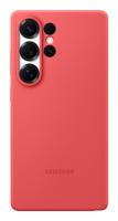 Samsung Silicone Silicon Case Samsung Galaxy S25 Ultra Rood Stootbestendig - thumbnail