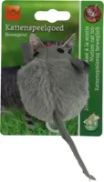 Boon kattenspeelgoed bibber muis+catnip 7 centimeters grijs - thumbnail