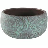 Bowl evi antiq bronze bloempot binnen 28 cm - thumbnail