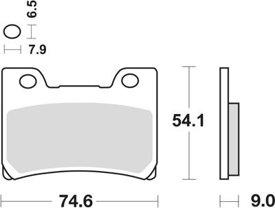 TRW remblokken "mcb 642 brake pad mcb 642 sv sintered metal