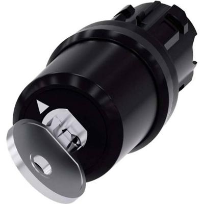 Siemens 3SU1000-5BF01-0AA0 - Sleutelschakelaar CES, 22 mm, rond, kunststof, zwart