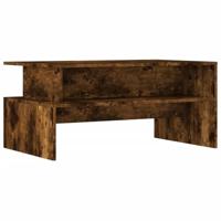 Salontafel 90x55x42,5 cm bewerkt hout gerookt eikenkleurig - thumbnail