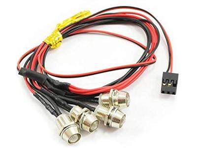 Fastrax Verlichting set met aluminium houders & 4 LEDs - Wit