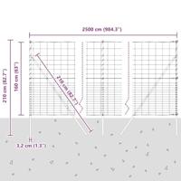Weidehekwerk Zilver 25 x 1.6 m Gegalvaniseerd staal - thumbnail