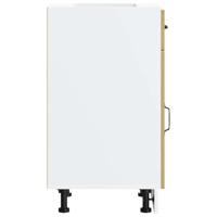 Keuken onderkast Kalmar bewerkt hout artisanaal eikenkleur - thumbnail