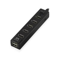 Ewent Ew1130 7-Poorts Usb 2.0 Hub Aan/Uit Knop, Zwart - thumbnail