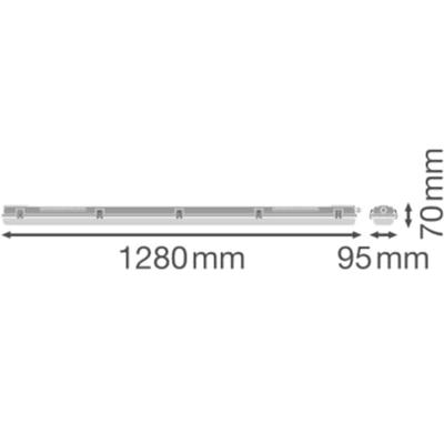 LEDVANCE 4099854118111 Lamp voor vochtige ruimte G13 0 W Grijs