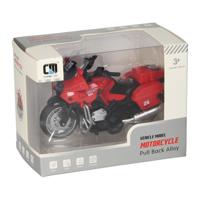 Pull-back Motor Rood met Licht en Geluid - thumbnail