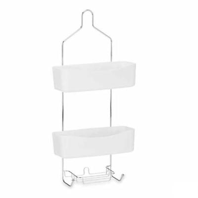 Douchehanger 28 x 60 x 14 cm Metaal Wit Plastic (6 Stuks)