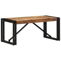 Salontafel 80x40x35 cm massief ruw mangohout - thumbnail