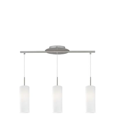 Eglo HanglampTroy 3 3-lichts metaalgrijs met wit - 85978