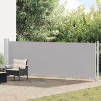 VidaXL Tuinscherm uittrekbaar 140x600 cm grijs - thumbnail