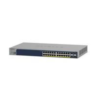 NETGEAR - GS728TPP-300EUS - Smart Ethernet Web Manageable PoE Professional 28 poorten RJ45 Gigabit - 24-poorts PoE Plus 380W RJ45 Switch, 4 SFP 1 Gigabit poorten - thumbnail
