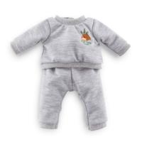 Corolle grijs poppen joggingpak kleine ontdekker - 42cm - thumbnail