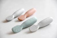 Set van 2 oefenlepels BEABA van terracotta - thumbnail