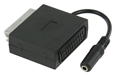 21p scart adapter 0.2m zwart