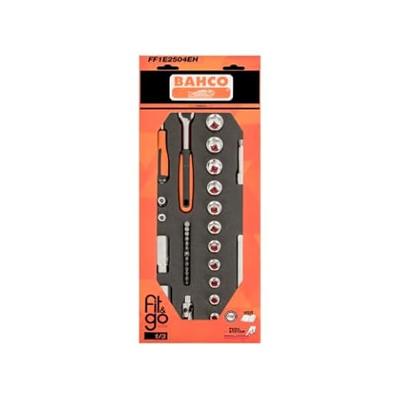 Bahco Foaminlay Fit&Go 1/3 met doppen en toebehoren 1/4" en 3/8" - 33-delig - retailverpakking - FF1E2504EH