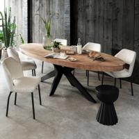 DTP Home Ovale Eettafel 'Darwin' Teakhout, 260 x 110cm - thumbnail