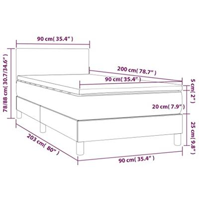 Boxspring met matras en LED fluweel roze 90x200 cm