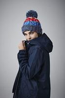 Beechfield CB486 Corkscrew Pom Pom Beanie - Morning Frost - One Size - thumbnail