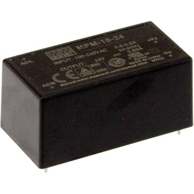 MEAN WELL MPM-15-5 AC/DC-printnetvoeding 5 V/DC 3 A 15 W
