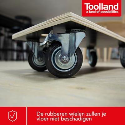 Velleman QT111 QT111 Transportroller Laadvermogen (max.): 400 kg 575 mm x 300 mm Aantal rollers 4