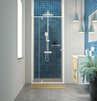 Sealskin Contour draaideur voor nis incl. antikalk 100x200cm mat wit - thumbnail