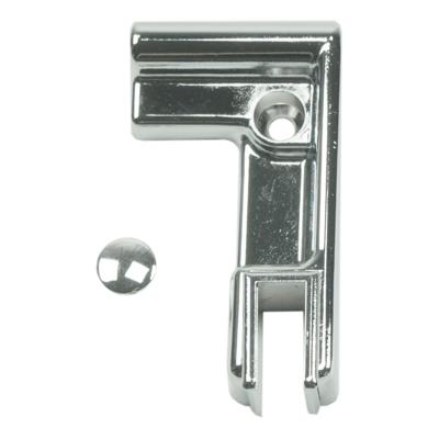 Wiesbaden Chroom metalen zijpaneelhouder links