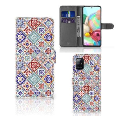 Samsung Galaxy A71 | Bookcase | Tiles Color