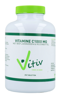Vitiv Vitamine C 1000mg Tabletten Vitiv Vitamine C 1000mg Tabletten