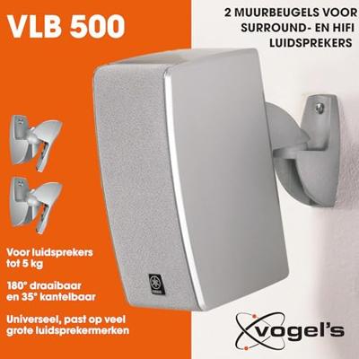 Vogels VLB500 Audio muurbeugel Zilver - thumbnail