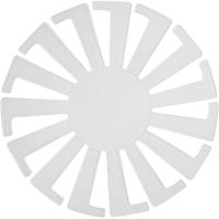 Creativ Company Sjabloon mand weven, h: 6 cm, d 8 cm, transparant, 10 stuk/ 1 doos - thumbnail