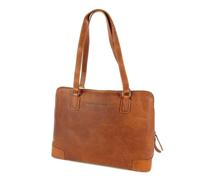 Chesterfield - Flint Lederen Schoudertas/Laptoptas - 13 inch - Cognac - thumbnail