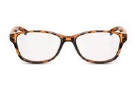 Cwi leesbril unisex rechthoekig bruin (4000) sterkte +2.5 - thumbnail