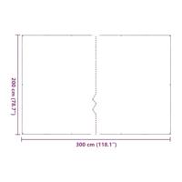 Plantenafdekking met zeilringen 2x3 m polyethyleen - thumbnail
