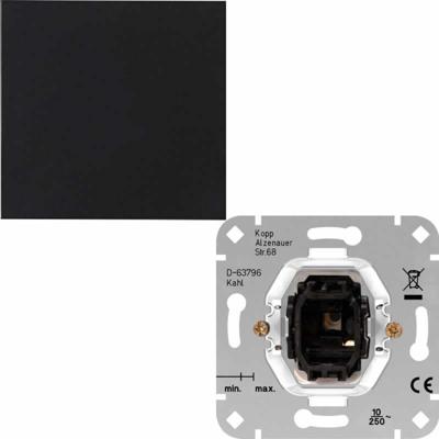 Kopp HK07 PURE mat zwart wip voor wisselschakelaar - 4624500