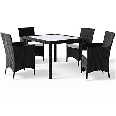 Polyrattan Tuinzitgroep Bali 5-delig. Zwart Polyrattan Tuinzitgroep Bali 5-delig. Zwart