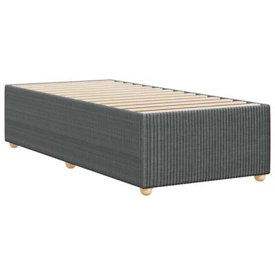 Bedframe zonder matras 80x200 cm stof donkergrijs