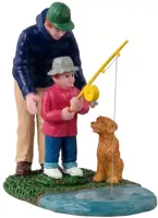 His first fishing lesson kerstfiguur LEMAX - Lemax - thumbnail