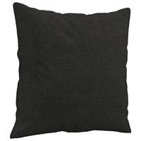 Sierkussens 2 st 40x40 cm stof zwart - thumbnail