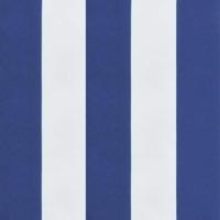 VidaXL Tuinbankkussen gestreept 100x50x4 cm oxford stof wit en blauw - thumbnail