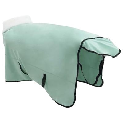 VidaXL Paardendeken volledig donkergroen 125 cm polar fleece VidaXL Paardendeken volledig donkergroen 125 cm polar fleece